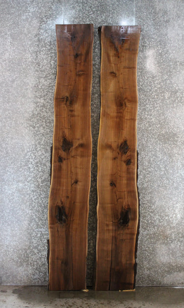 2- Black Walnut Live Edge Book Matched Slabs 20472-20473